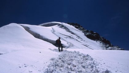 ultimo tratto di cresta prima della cima (29-6-2003)