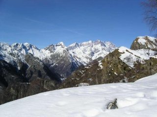 Il Monte Rosa dall'Alpe Campo Alto
