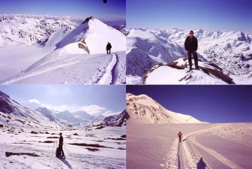 cresta cevedale - panorami - fine discesa - ghiacciaio