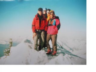 Foto di gruppo in vetta al Wildhorn