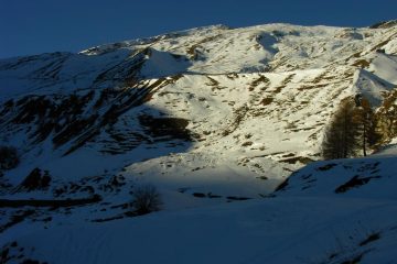 ultime luci del sole sul Monte Tibert (11-12-2005)