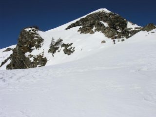 salendo lungo la bella cresta nevosa al Bertrand (12-3-2006)