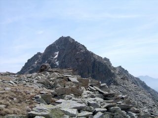 Il Passo dell'Alpuggio e la  cresta NNO della Punta della Rossa