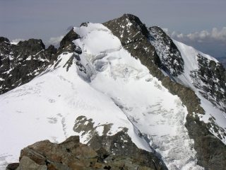 panorami dalla cima : Pizzo Bernina m. 4049 (10-9-2006)