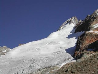 Mont Dolent visto dal bivacco