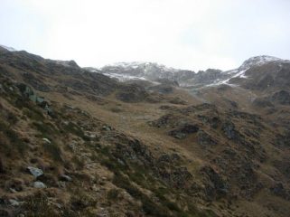 La Montagna Ronda ripresa dai pendii soprastanti l'alpe Fornale si sopra