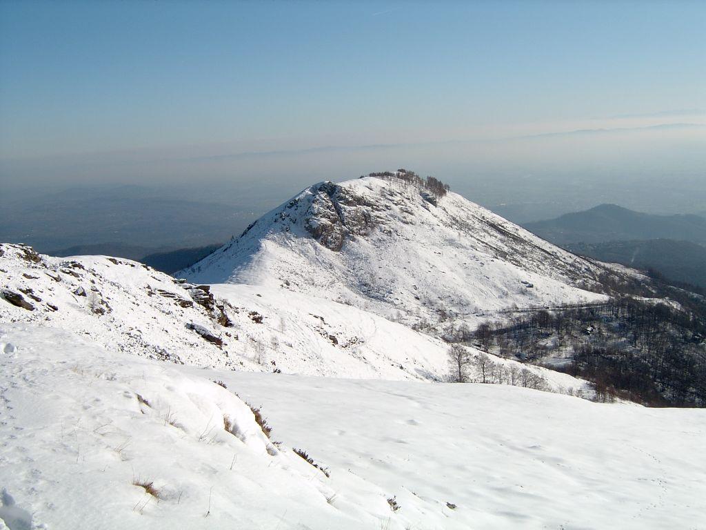 Il Monte Calvo, visto dall'alto