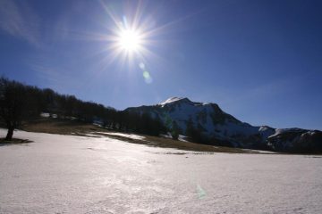il Monte Cusna e il sole...dai Prati di Sara (4-3-2007)