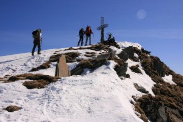 l'arrivo in vetta al Monte Cusna (4-3-2007)
