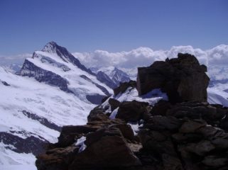 Visto dalla cima dell' Hinter Fiescherhorn