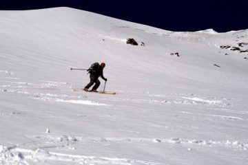 Paolo Bieffe pennella alla grande il ghiacciaio dell´Ormelune.