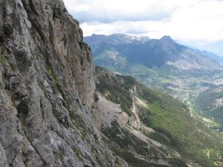 The view from the upper traverse.