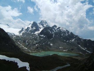 Panorama sui ghiacciai dai pressi del Rifugio Deffeyes