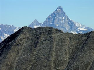 panorami osservati dalla cima : Monte Cervino m. 4478 (9-9-2007) 