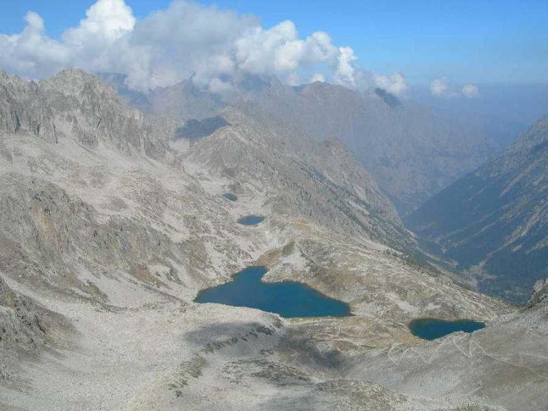 veduta dei laghi versante italiano