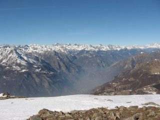 Panorama verso la Valle d'Aosta