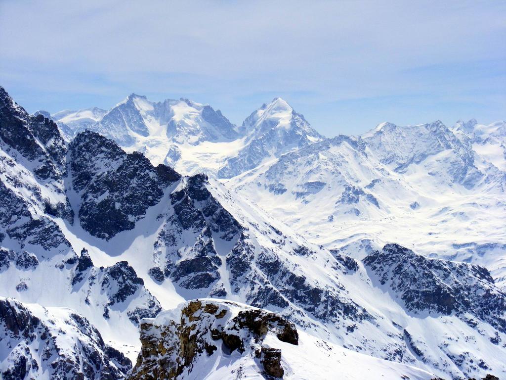 Panorama sul gruppo del Bernina
