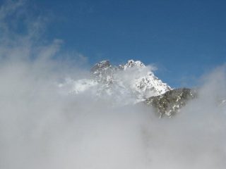Nuvole davanti al Monviso