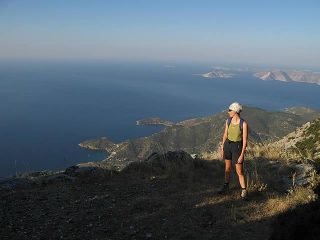 La costa sud-ovest di Samos e l'arcipelago di Fourni