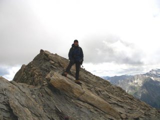 Stelvio nella parte alta della cresta NE della Rocca Rossa (12-7-2008)