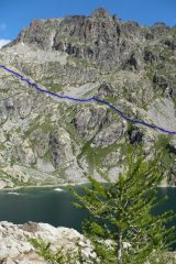 Lac Vert - in blu itinerario vs Lac Gelè