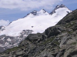 Il ghiacciaio e il Mont Chateau Blanc