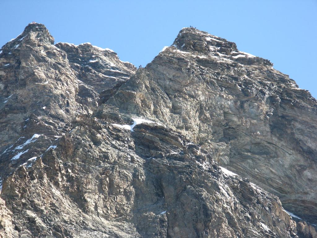 Alpinisti sul Cervino ed il Pic Tyndall