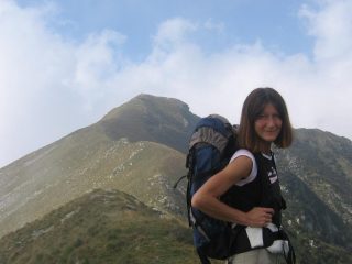 Sul sentiero di cresta verso il monte Vaccarezza