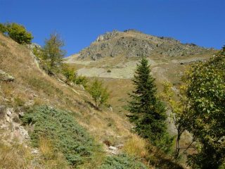 Il monte Saletta dal sentiero salendo