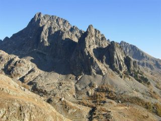 Il Mont Ponset e il Caire de la Madone dal sentiero per il Col de Fenestre