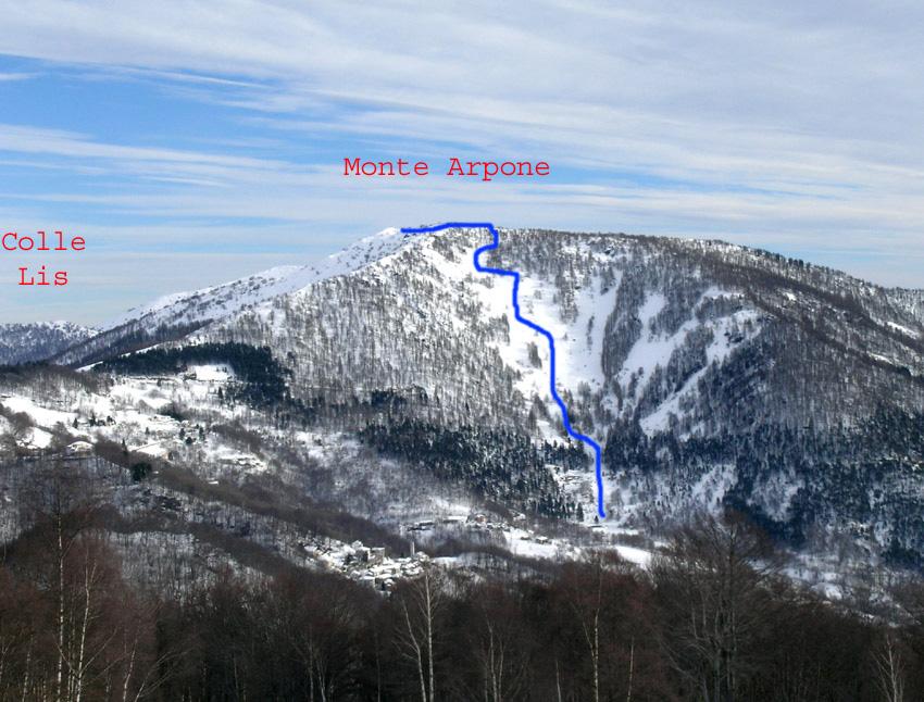 Itinerario Monte Arpone da Pascaletto