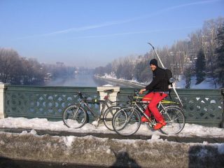 Ritorno in bici al ponte Isabella