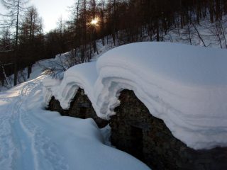 La neve all'Alpe Cuccetta