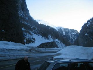 la punta Valfrande fotografata dal parcheggio di partenza