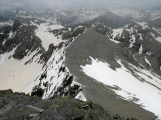 panorami osservati dalla cima : il Petit Mont Pelat m. 2973 (1-6-2008)