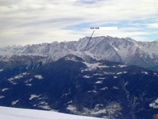 Il Monte Padrio visto dal Monte Brione