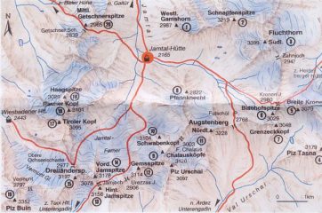 Cartina degli itinerari