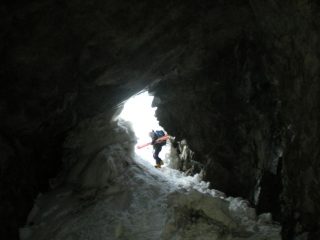 L'uscita del tunnel in val Presena