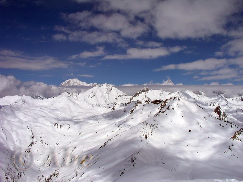 Monte Bianco e Grand Jorasses dalla cima