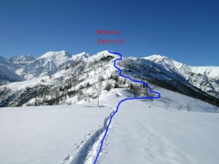 Itinerario Monte Servin, dal colle della Vaccera