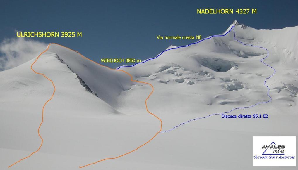 Nadelhorn versante nord