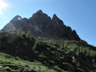 Il Cayre de la Madone, al centro la cresta