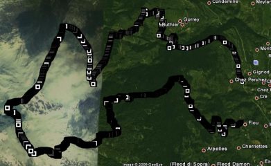 Itinerario Google Earth