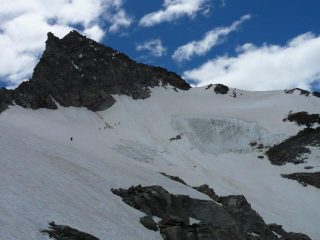 il ghiacciaio sotto la Ondezana