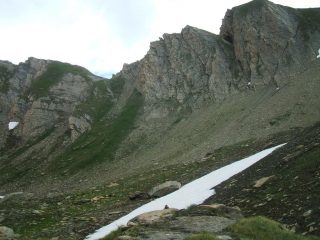 Il Col d’Orgeres, con l’ultimo tratto di sentiero