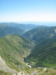 panoramica del vallone di Rodoretto e verso la pianura