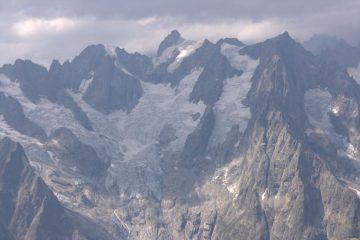 panorami dalla cima : Gruppi Leschaux - Talèfre - Triolet (Gruppo del Bianco) (22-8-2009)
