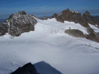 Panorama sul ghiacciaio