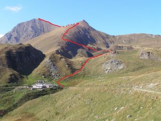 Il percorso dall'Alpe Portia