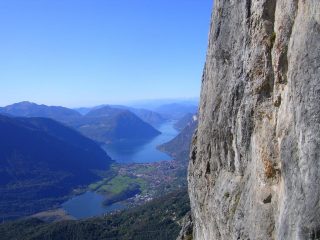 Il lago di Lugano visto dalla ferrata